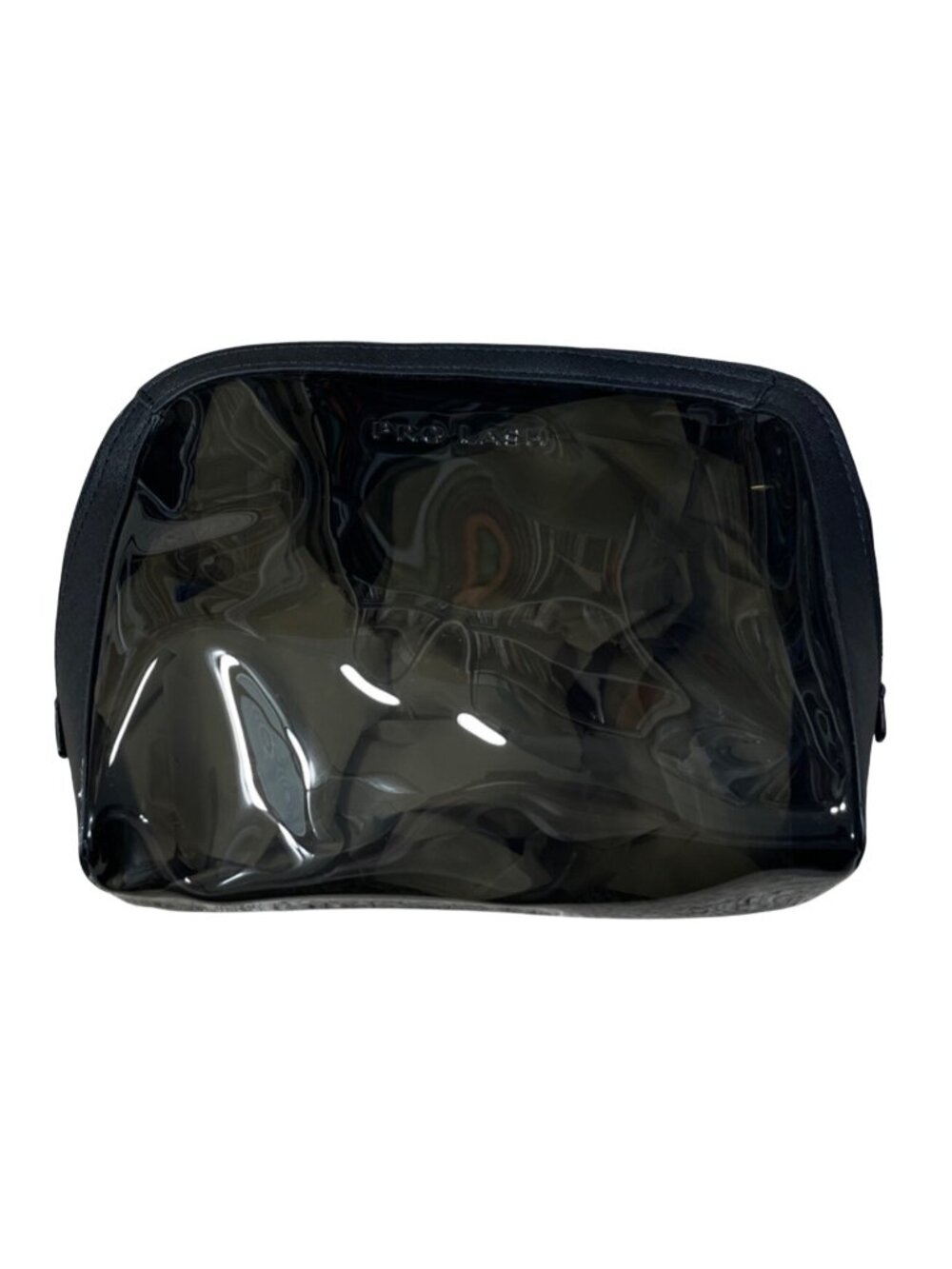 Makeup Bag Smokey Black Pro Lash 11.5" X 7.5" Gold Zipper New (READ) Travel Bag